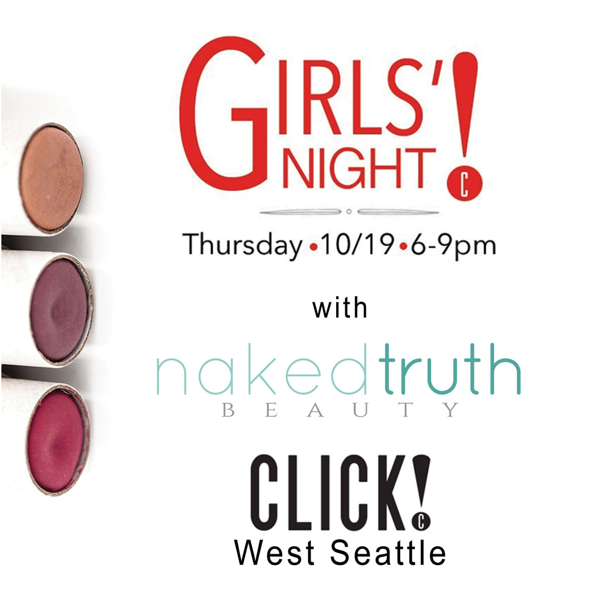 Girls' Night at Click! Design That Fits West Seattle